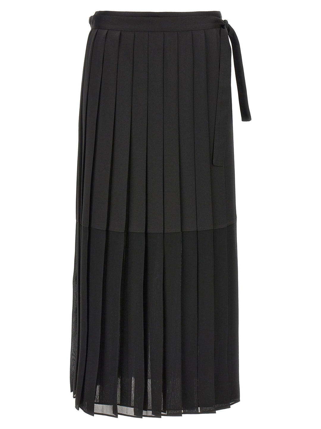 Pleated Skirt Skirts Black