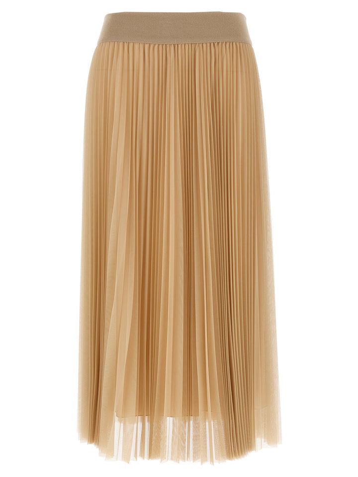 Fabiana Filippi Pleated Skirt Skirts - Beige | 72ed4d93e1c02311a2cb0085042d8e877e8bb472