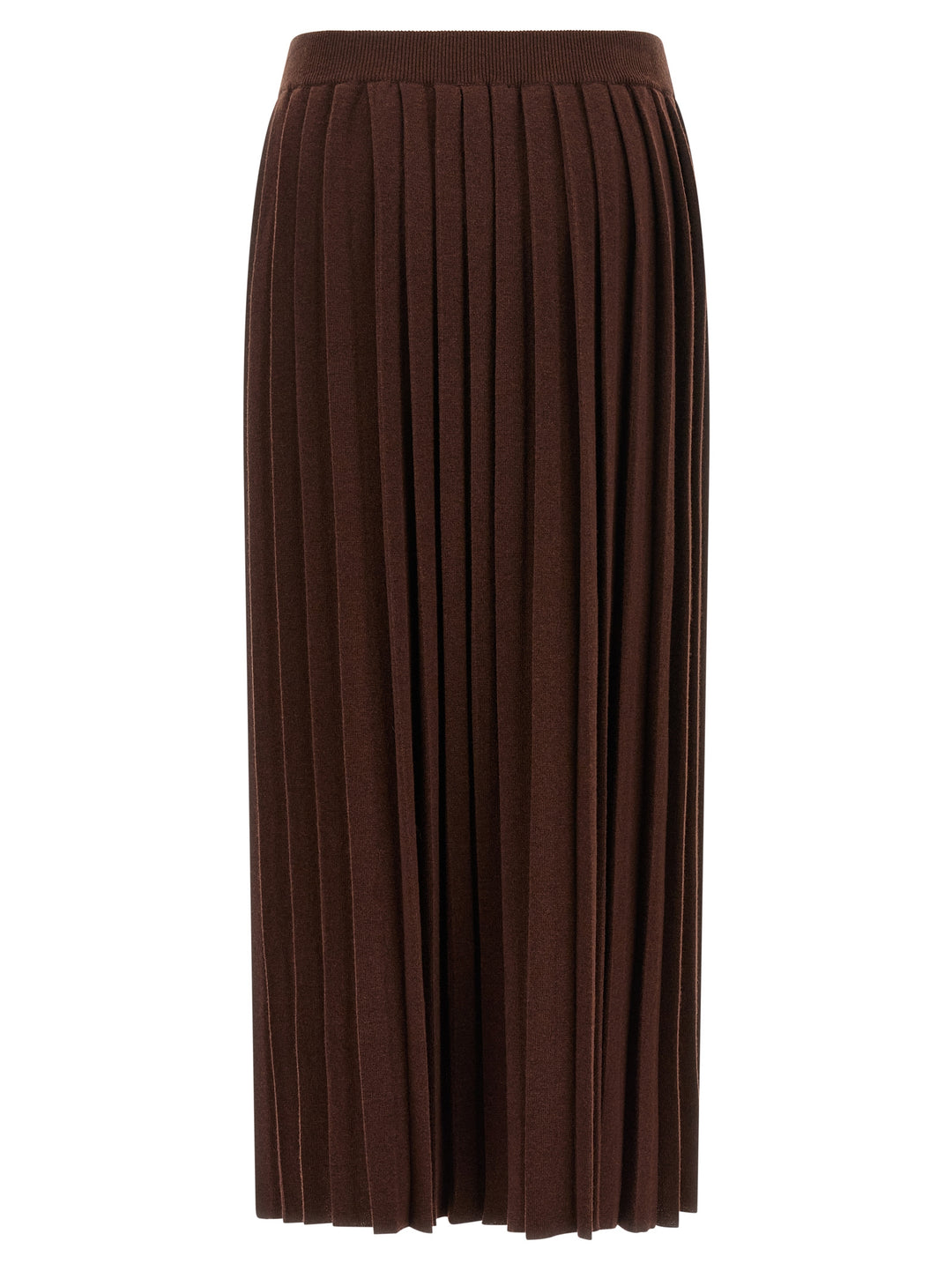 Fabiana Filippi Knitted Pleated Skirt Skirts - Brown | 9ee69b64355835e1507122d5e852da42a6cc249b