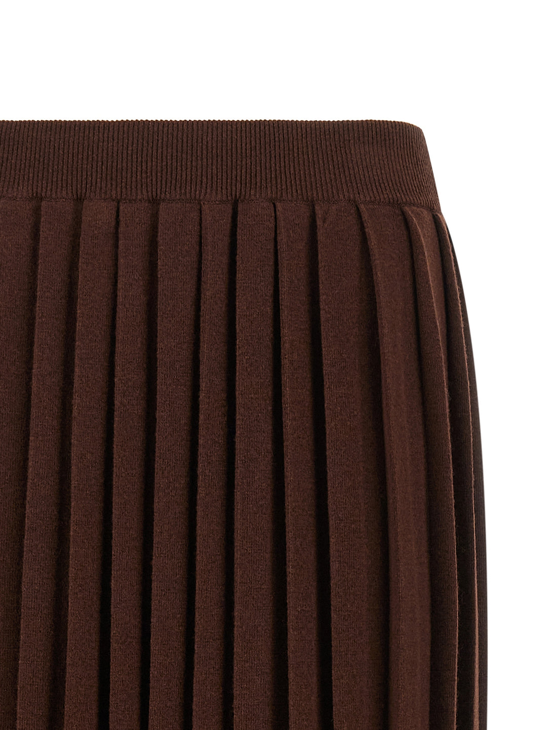 Fabiana Filippi Knitted Pleated Skirt Skirts - Brown | 5b9eb9e67454296ae684901fe51ad7622939de10