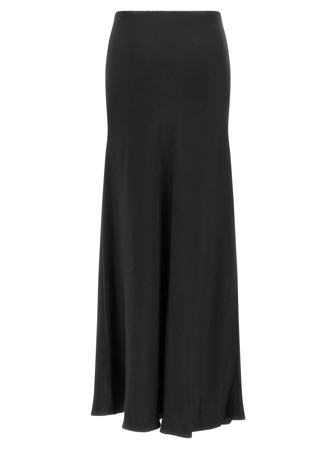Fabiana Filippi Shiny Satin Enver Skirt Skirts - Black | dadbec888b4849f6b60bb07d6fa8738f32ac779d