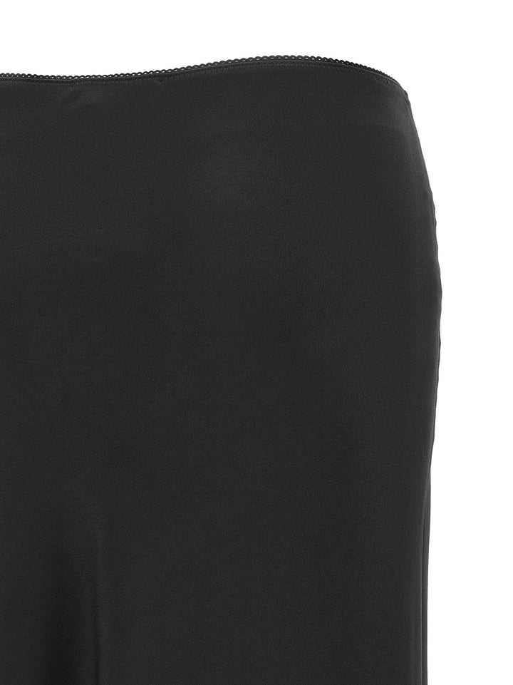 Fabiana Filippi Shiny Satin Enver Skirt Skirts - Black | a7fb750f92929b8285791072d564366f7fc68a1b