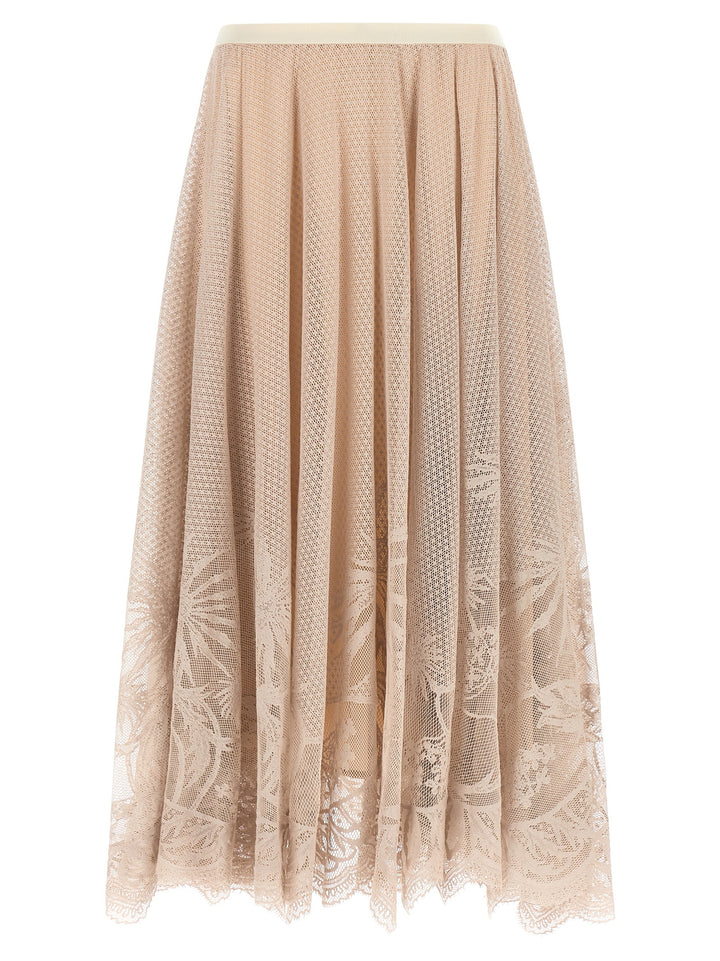 Fabiana Filippi Jacquard Lace Skirt Skirts - Pink | 39537d5d9df0dcf818e40012de3f438c9a1c831f
