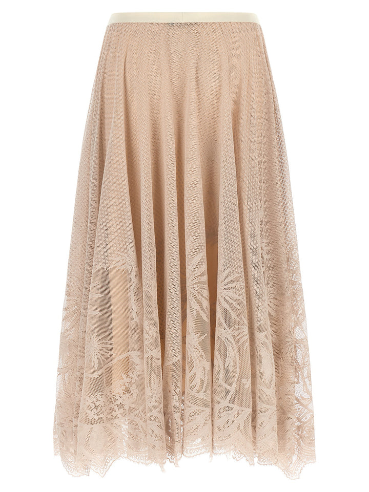 Fabiana Filippi Jacquard Lace Skirt Skirts - Pink | da8b1bade59e482fb0465df6059c562806d0b4d0
