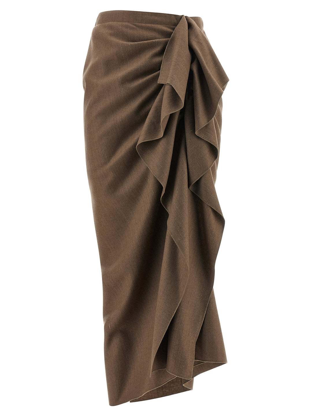 Fabiana Filippi Pinstripe Skirt Skirts - Beige | 24bfeaeb9acdcf8920bb4a340e4d4bb3cf94b2ba