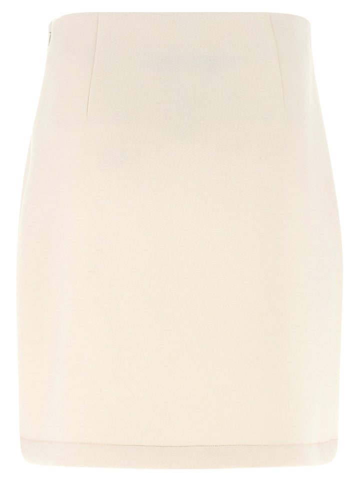Fabiana Filippi Cashmere Scuba Skirt Skirts - Beige | 441e21a4873d882f92d224559296a3409e649b3b