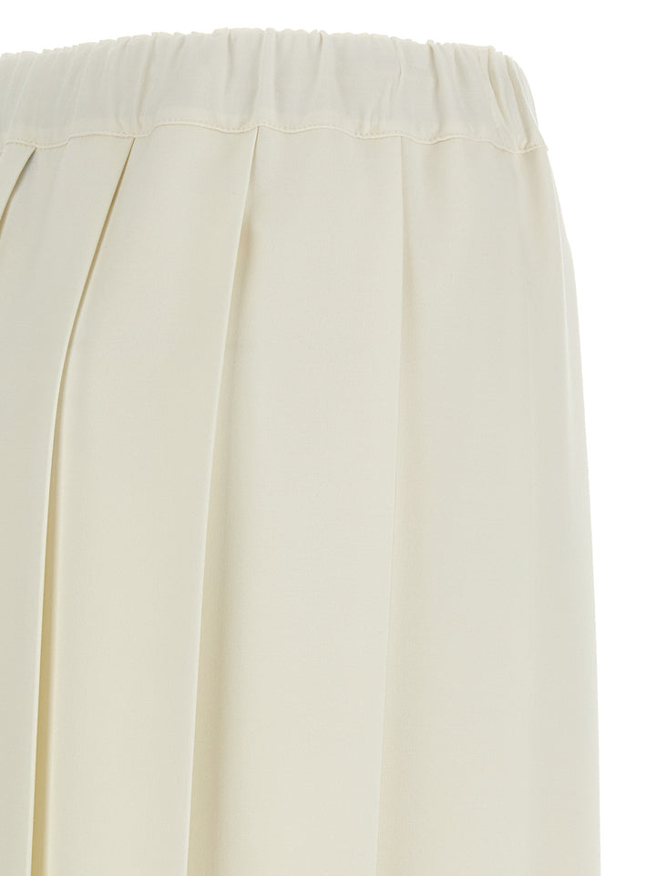 Fabiana Filippi Pleated Skirt Skirts - White | 3f42d0cbd641d671cd96614e4cf410afbe691175