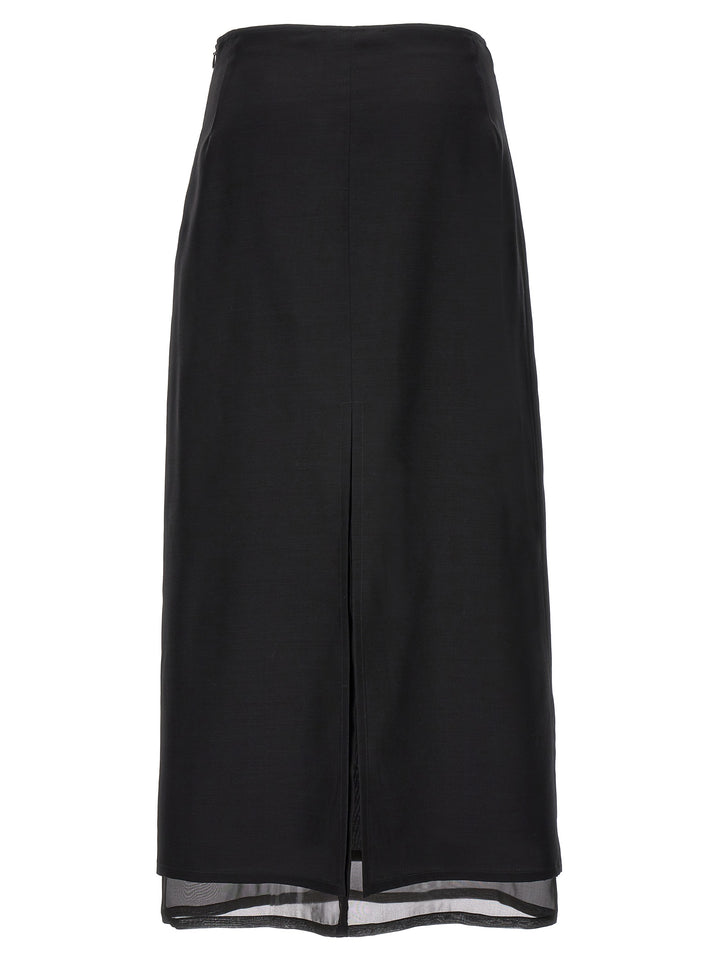 Long Skirt Skirts Black