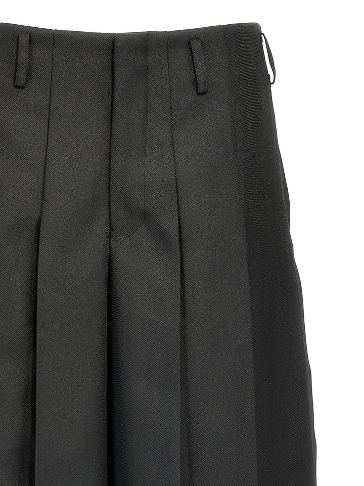 Pleated Trousers Pants Black