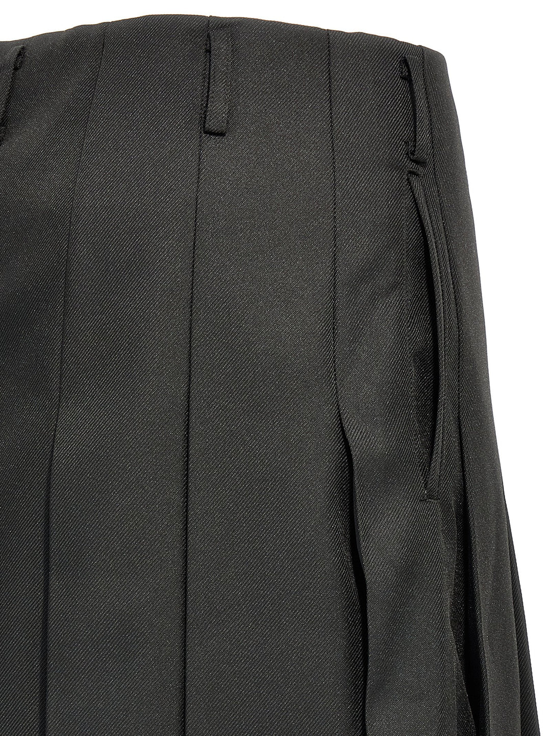 Pleated Trousers Pants Black