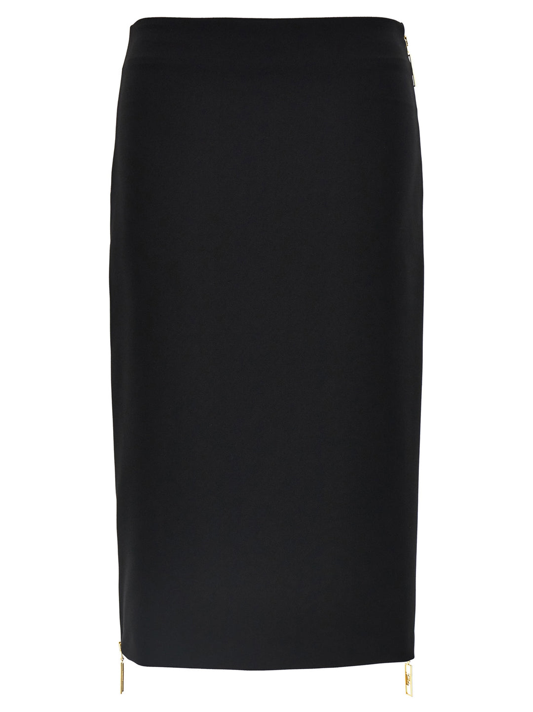 Zip Skirt Skirts Black