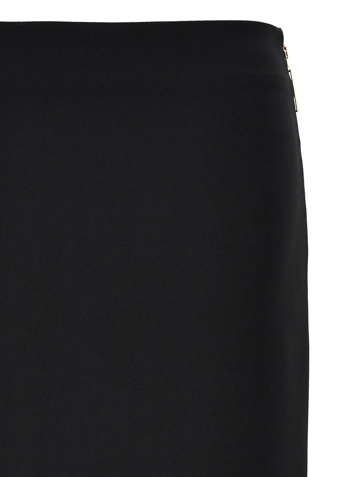 Zip Skirt Skirts Black