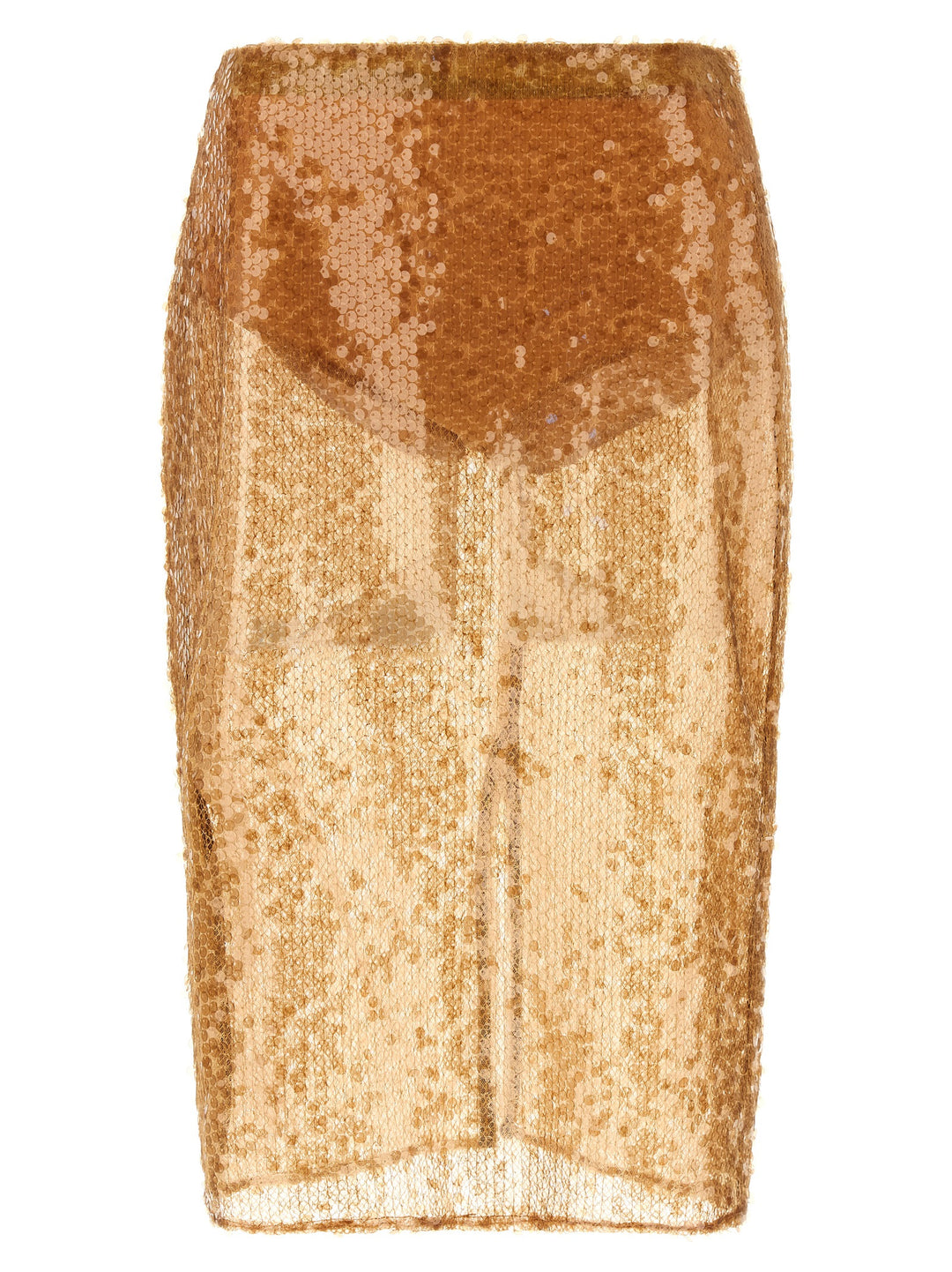 Elisabetta Franchi Sequin Skirt Skirts - Beige | 985d5619e633ea0e2e9b7ed532a4a2dd7da50dd4