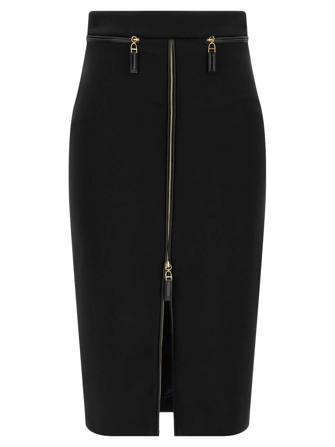 Elisabetta Franchi Zip Skirt Skirts - Black | c532105e7efaa53af5b0dcad9920659d9c780cc9