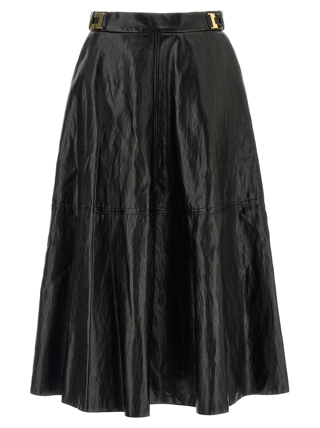 Elisabetta Franchi Craquelé Skirt Skirts - Black | 06dea302d052c1c972934cbdea04303994020307
