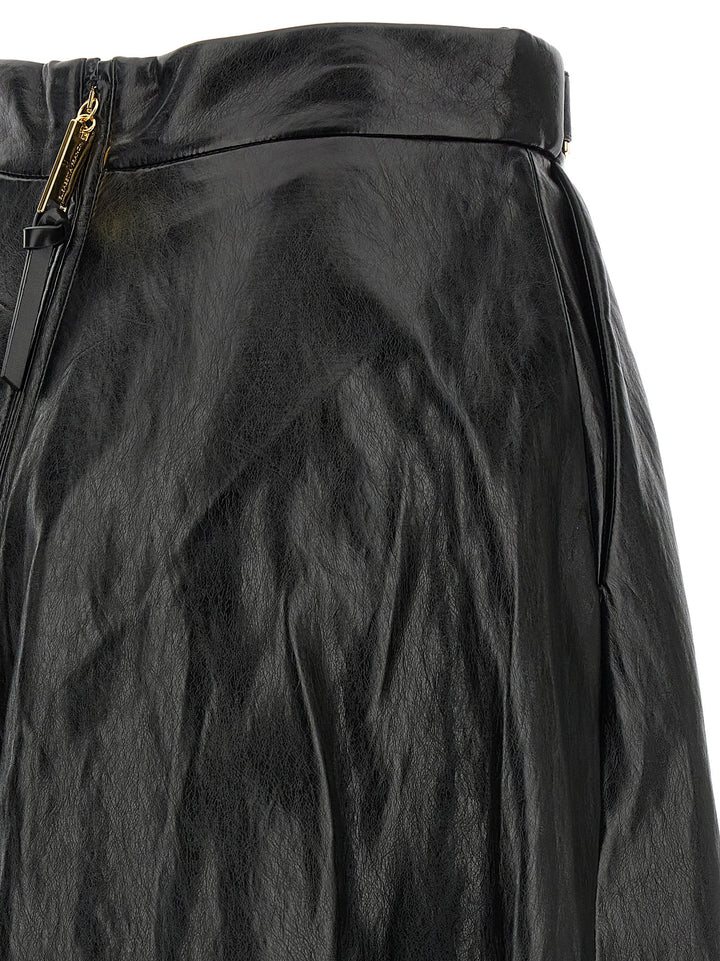Elisabetta Franchi Craquelé Skirt Skirts - Black | 4f93989543ba8b5f718545a1771c96d277b66484