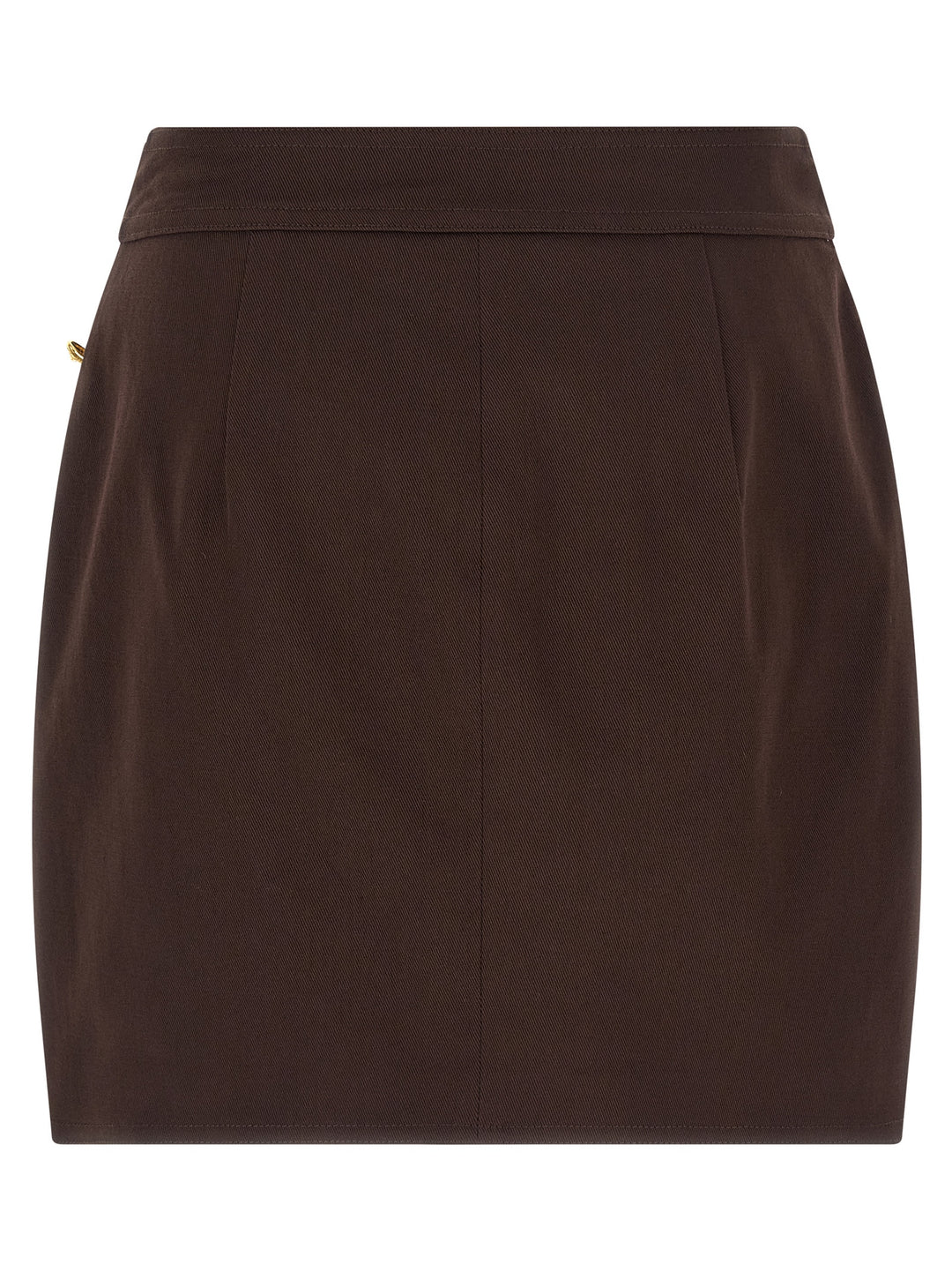Elisabetta Franchi Jewel Button Skirt Skirts - Brown | a240d0a3214df5ac4c3ff767962535395cc2c41b