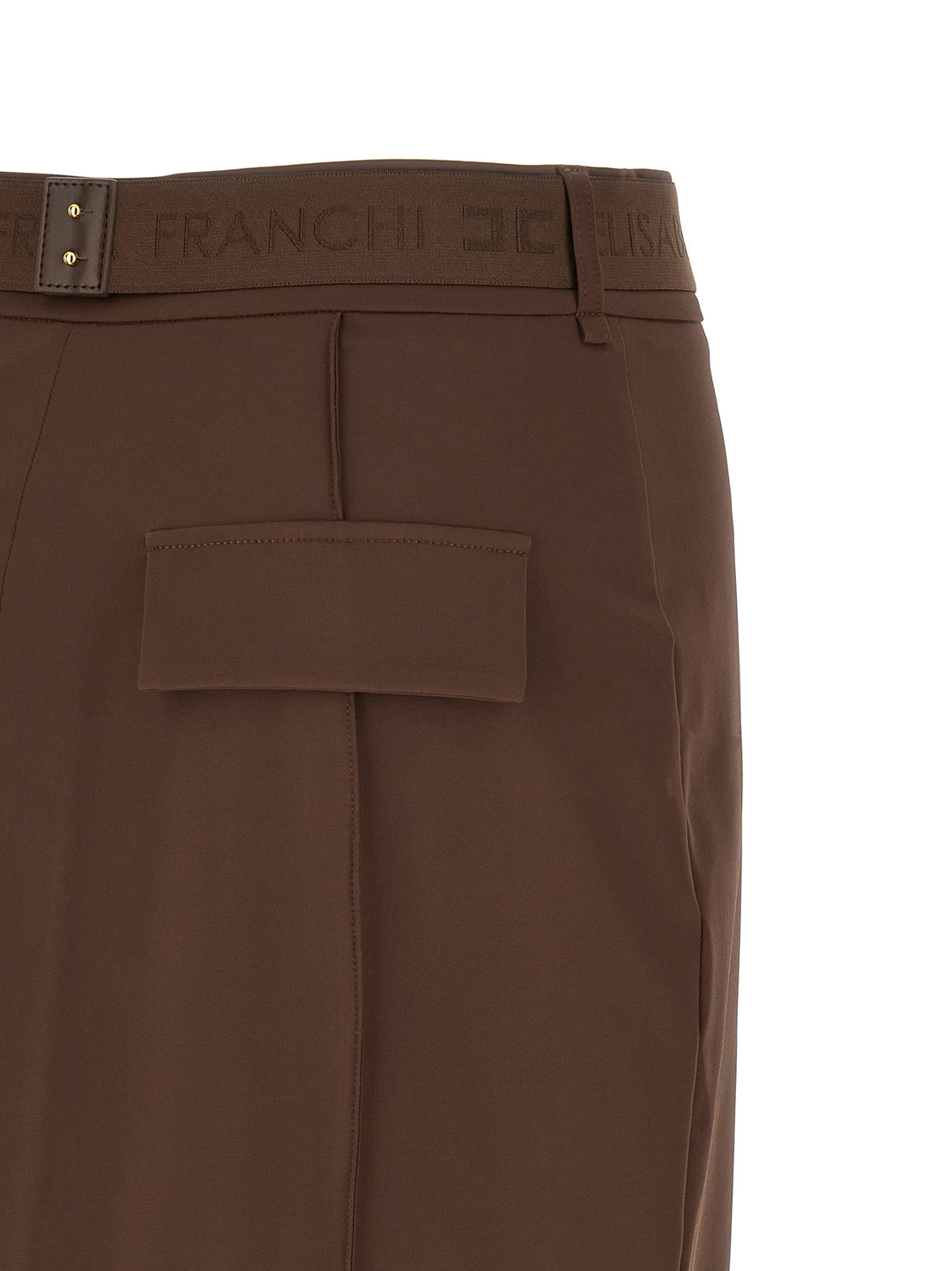 Elisabetta Franchi Belt Skirt Skirts - Brown | b7ac0c100de18a3acb2d665d7096f140045d5c50