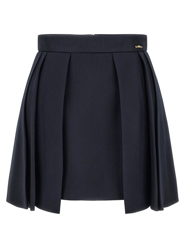 Fresh Wool Skirt Skirts Blue