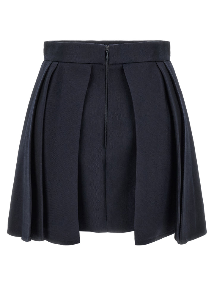 Elisabetta Franchi Fresh Wool Skirt Skirts - Blue | 578c497f29466d7eabc0e25588e0021cda2a6382