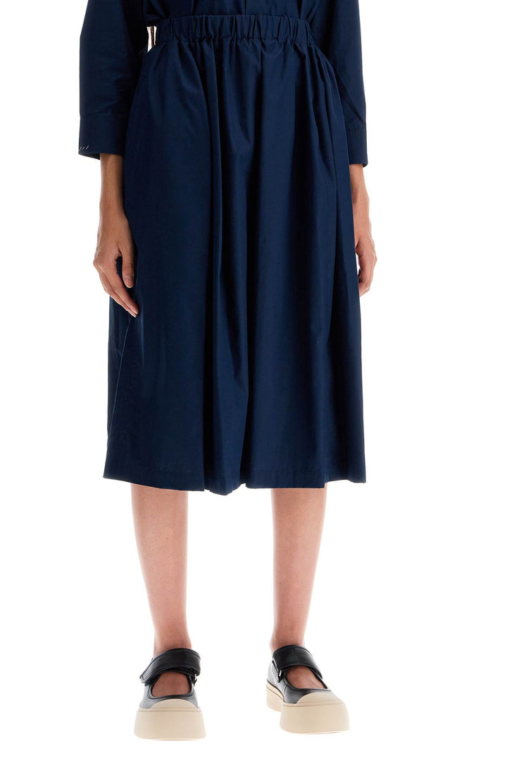 Organic Poplin Full Skirt With Fl