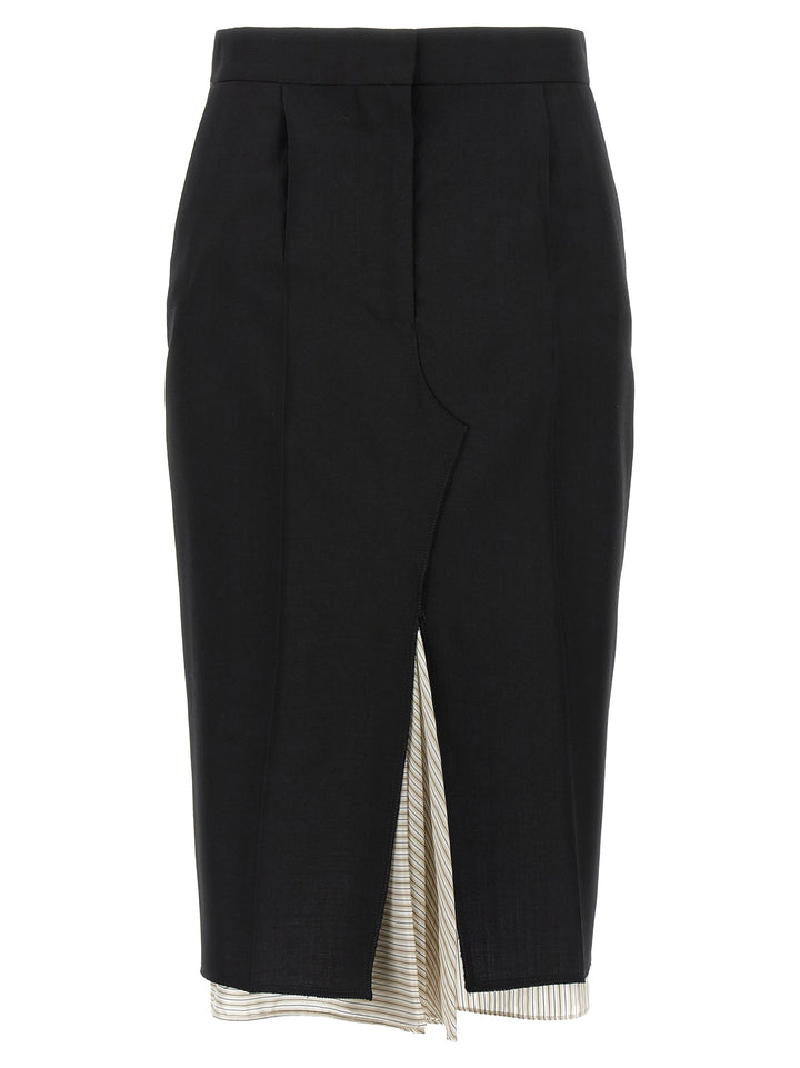 Marni Exposed Lining Skirt Skirts - Black | 3f9be8404c008fea73620a719de6aeebbf2d4ea1