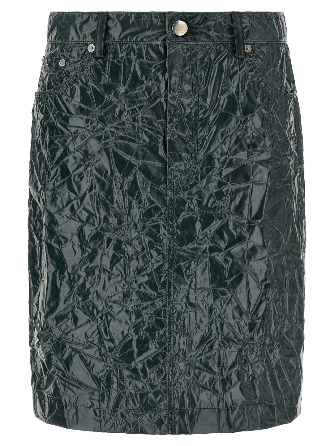 Marni Skirt With A Wrinkled Effect Skirts - Green | 56db38b840fc36a3eba9a82000310815ee72e48a