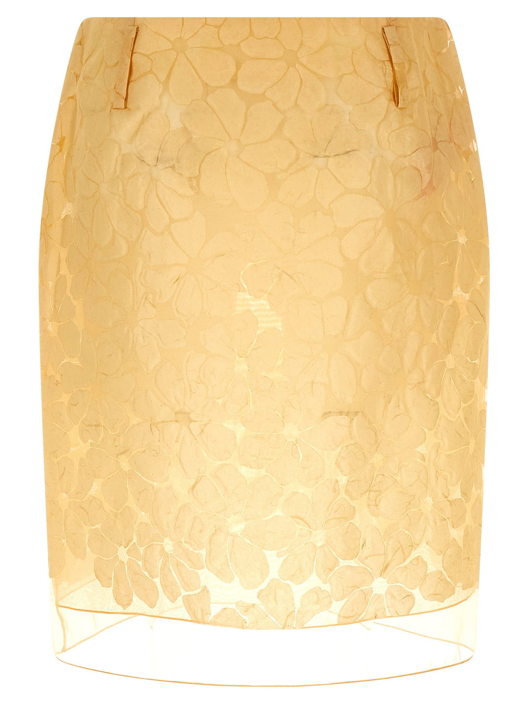 Marni Straight Skirt With Floral Pattern Skirts - Yellow | 4157dd70a865da917396455eabd30f82c231e0a3