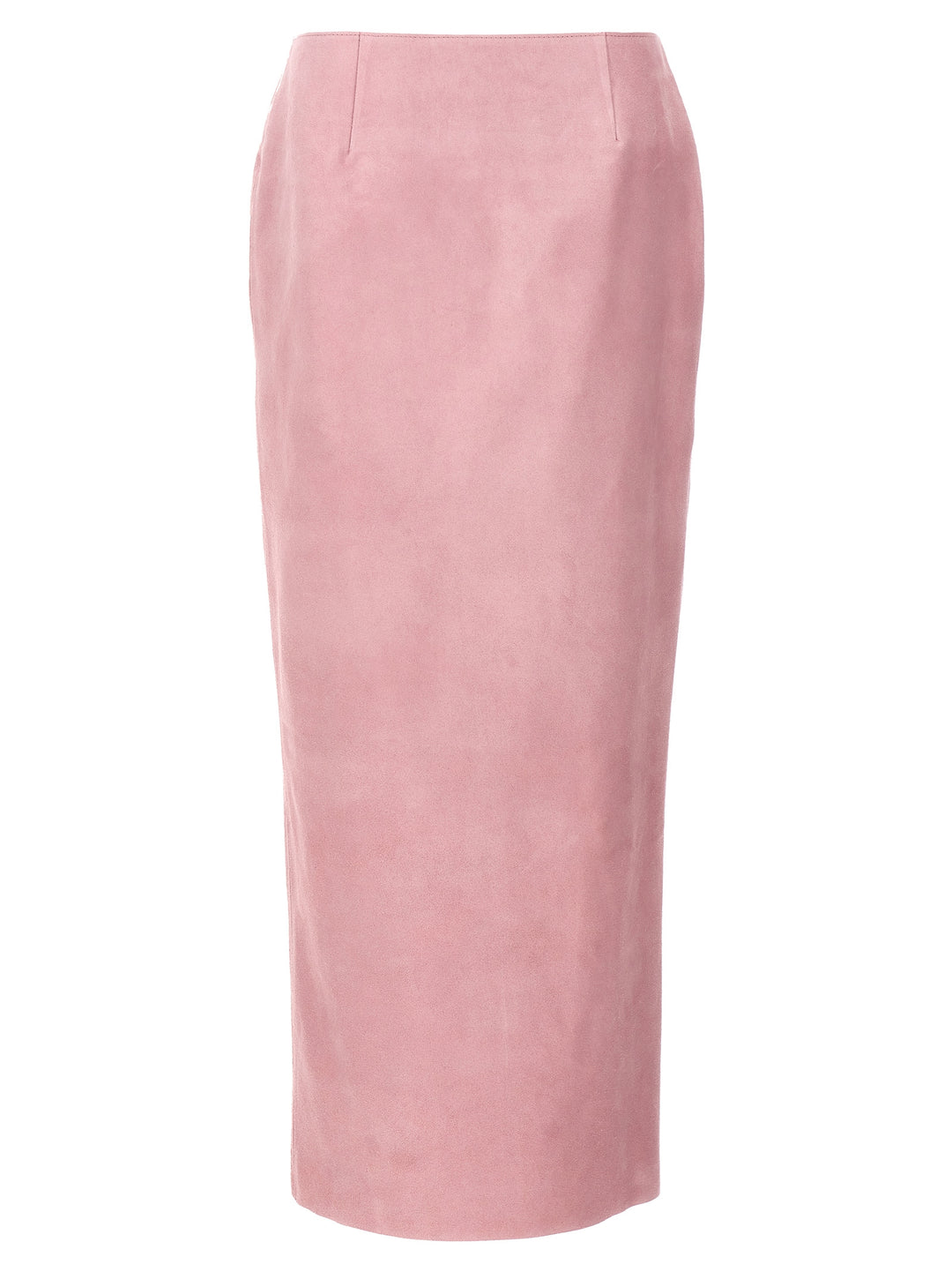 Long Suede Skirt Skirts Pink