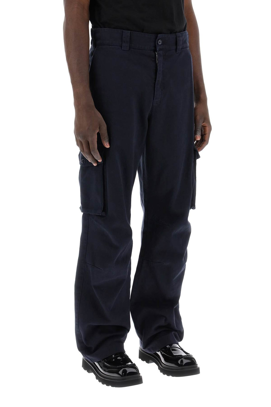 Pantaloni Cargo Con Placca Logo