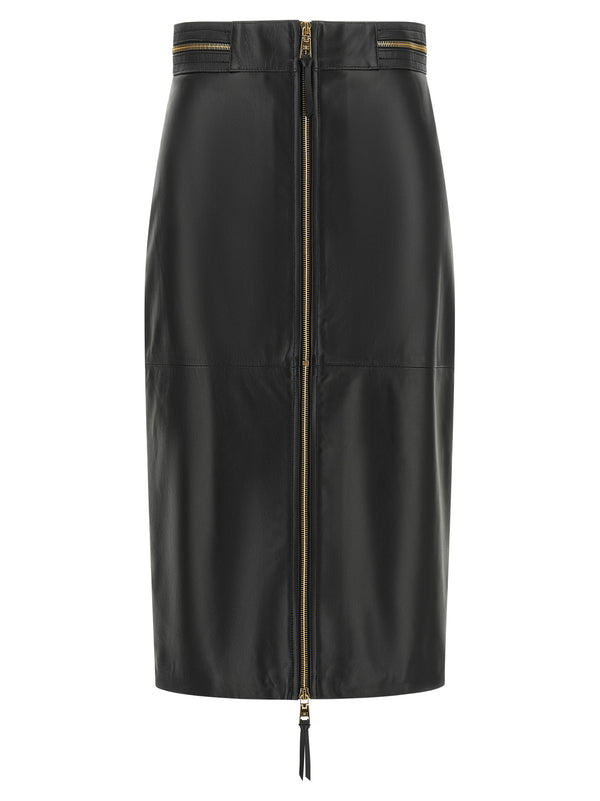 Leather Skirt Skirts Black