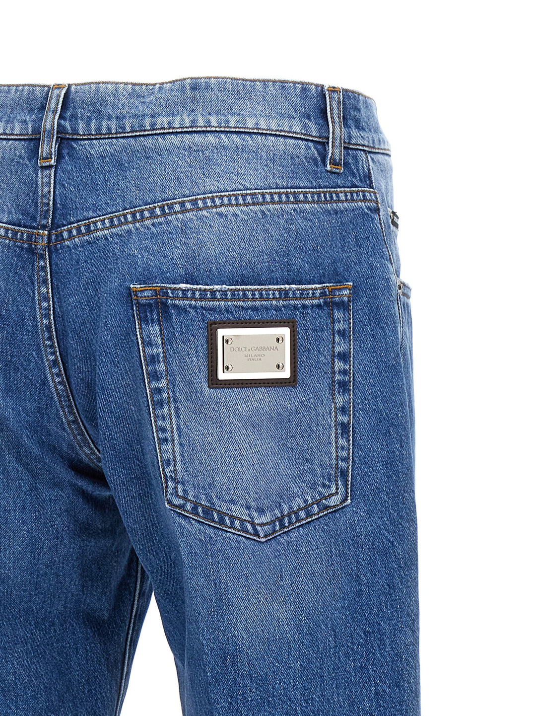 Logo Plaque Jeans Blue