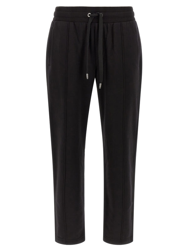 Logo Plaque Joggers Pants Black
