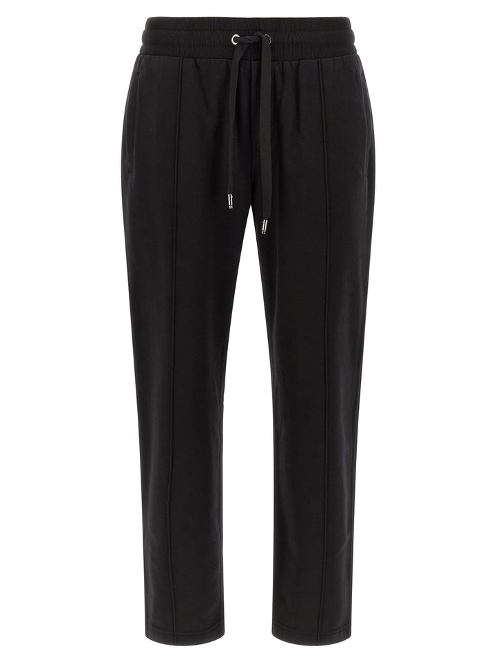 Dolce & Gabbana Logo Plaque Joggers Pants - Black | 9c3f627ea3e133249d3292aeda5ae1a5921a52df
