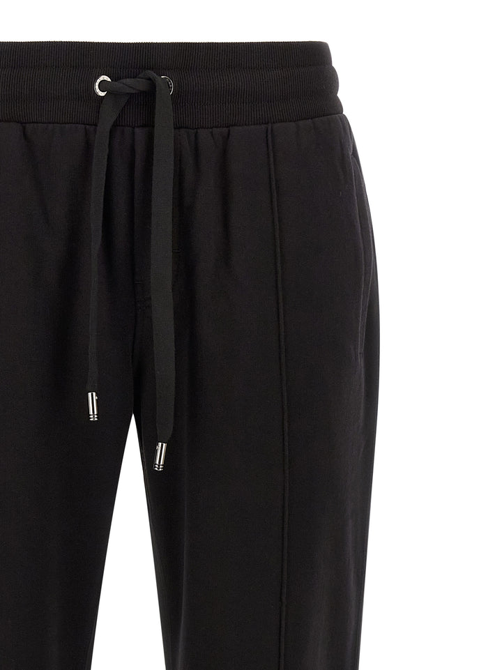 Dolce & Gabbana Logo Plaque Joggers Pants - Black | c5e3e7f22eed244e75c3eed024253fb403964d97