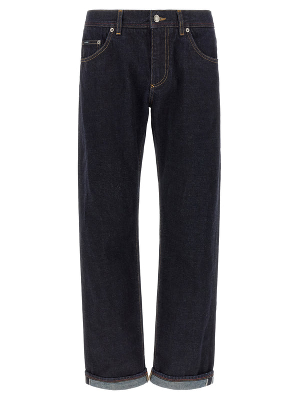 Dg Embroidery Jeans Blue