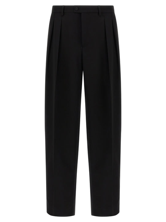 Satin Band Pants Black