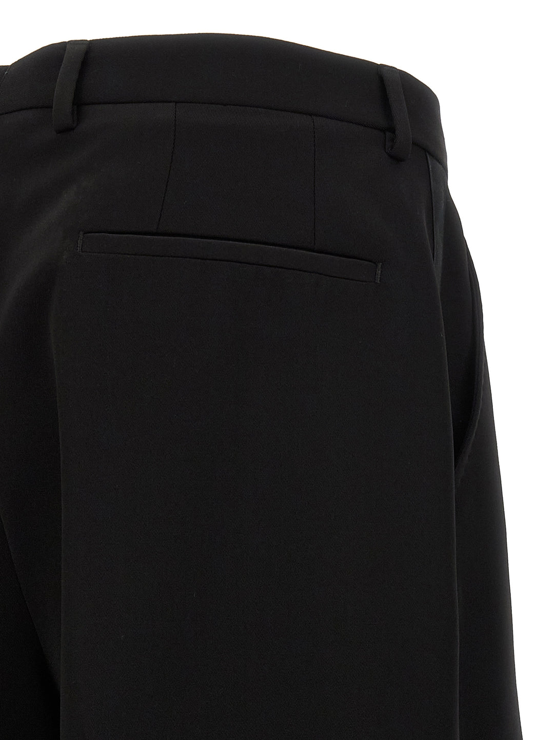 Dolce & Gabbana Satin Band Pants - Black | f76ca6216d3bd881f024b8f806625aeb899cabde