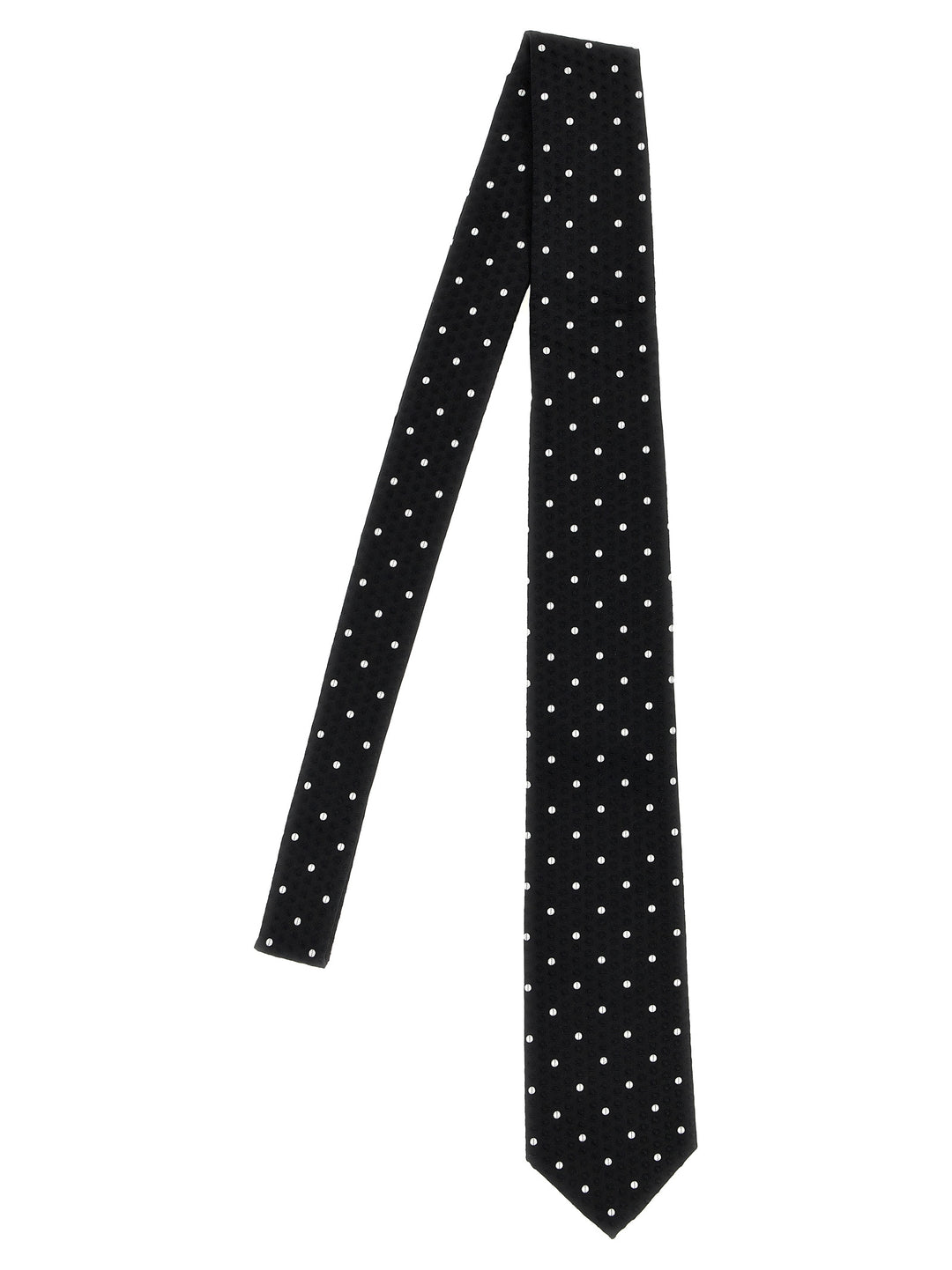 Polka Dot Tie Ties, Papillon White/Black