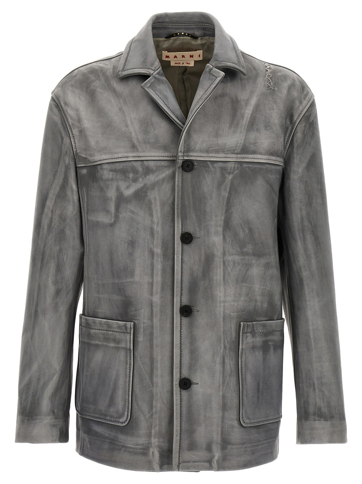 Biker Casual Jackets, Parka Gray