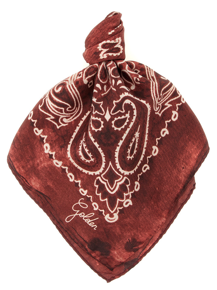 Golden Goose Paisley Scarf Scarves and Foulards - Bordeaux | 9145518585e6e41a46054e94313645ad7d3630f7