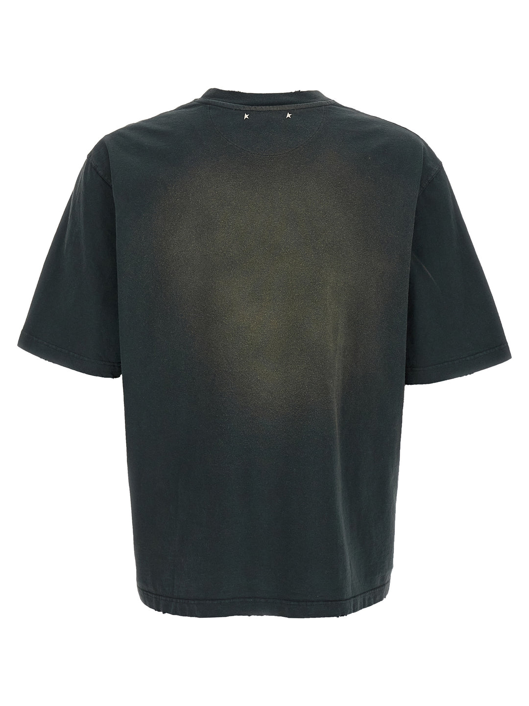 Golden Goose Used Dyed Cotton T-shirt - Black | 5a6118c78129b616b66d2da0544a0cf8877a1e6d