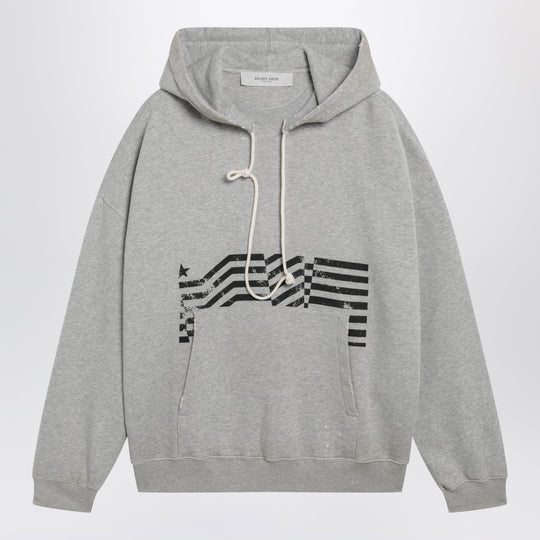 Journey Sweatshirt With Vintage-Effect Print In Grey