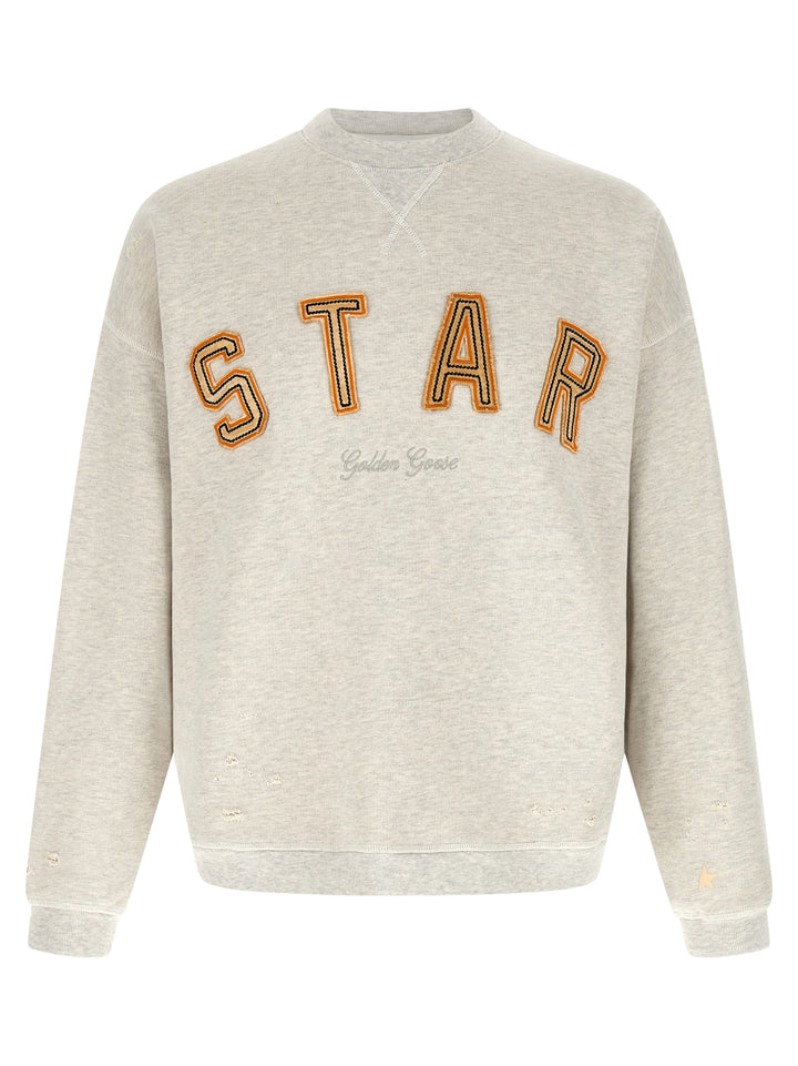 Golden Goose Patch Sweatshirt - Gray | d09ffcbc61a3c9b549fbfcdfa884c5d1694099b9