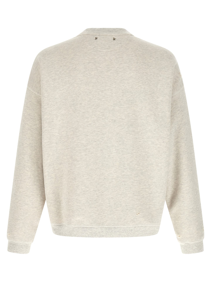 Golden Goose Patch Sweatshirt - Gray | 946286960ec9418b21e45d98a3d8e955987ca828