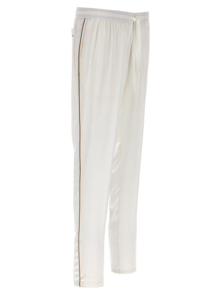 Silk Pants White