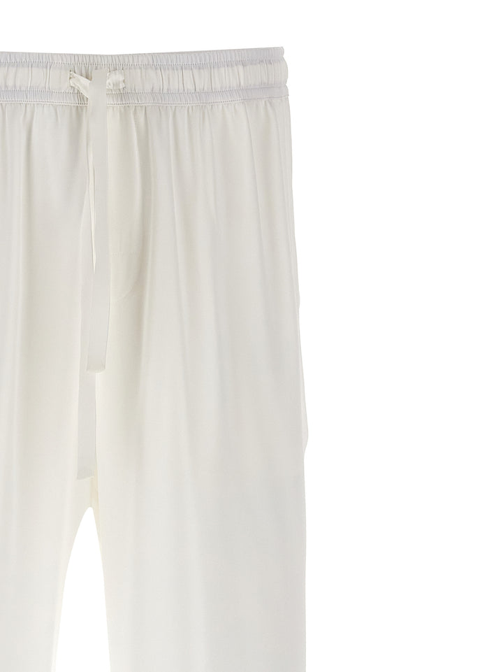 Silk Pants White