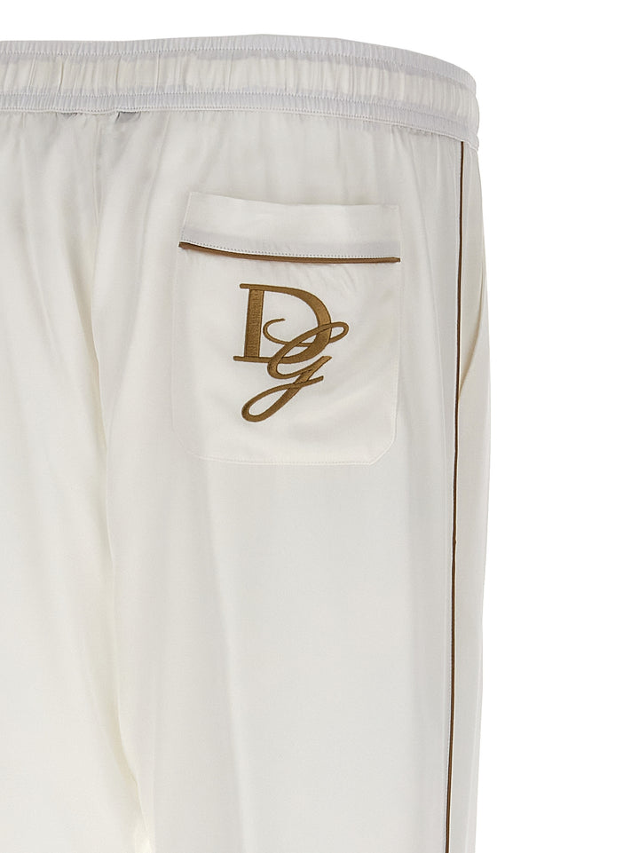 Silk Pants White