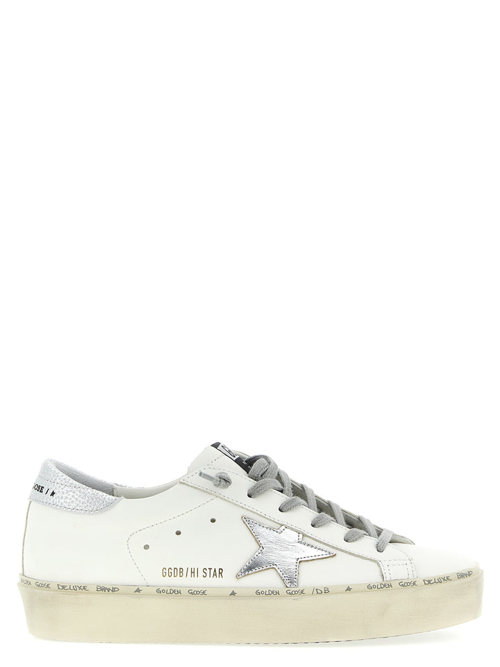 Golden Goose Hi-Star Sneakers - Silver | 3ac35361b2a559c376b6423d5c5abe0287b4f5d7