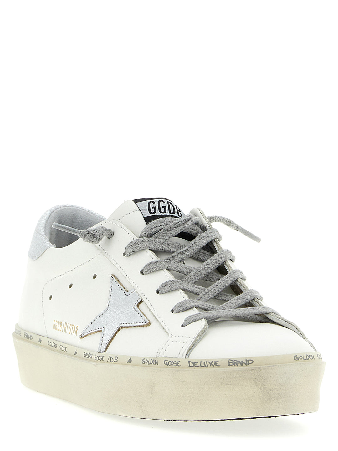 Golden Goose Hi-Star Sneakers - Silver | 23e79094c4f0ddd86d9ae0e9d1018cf54e9a08cb